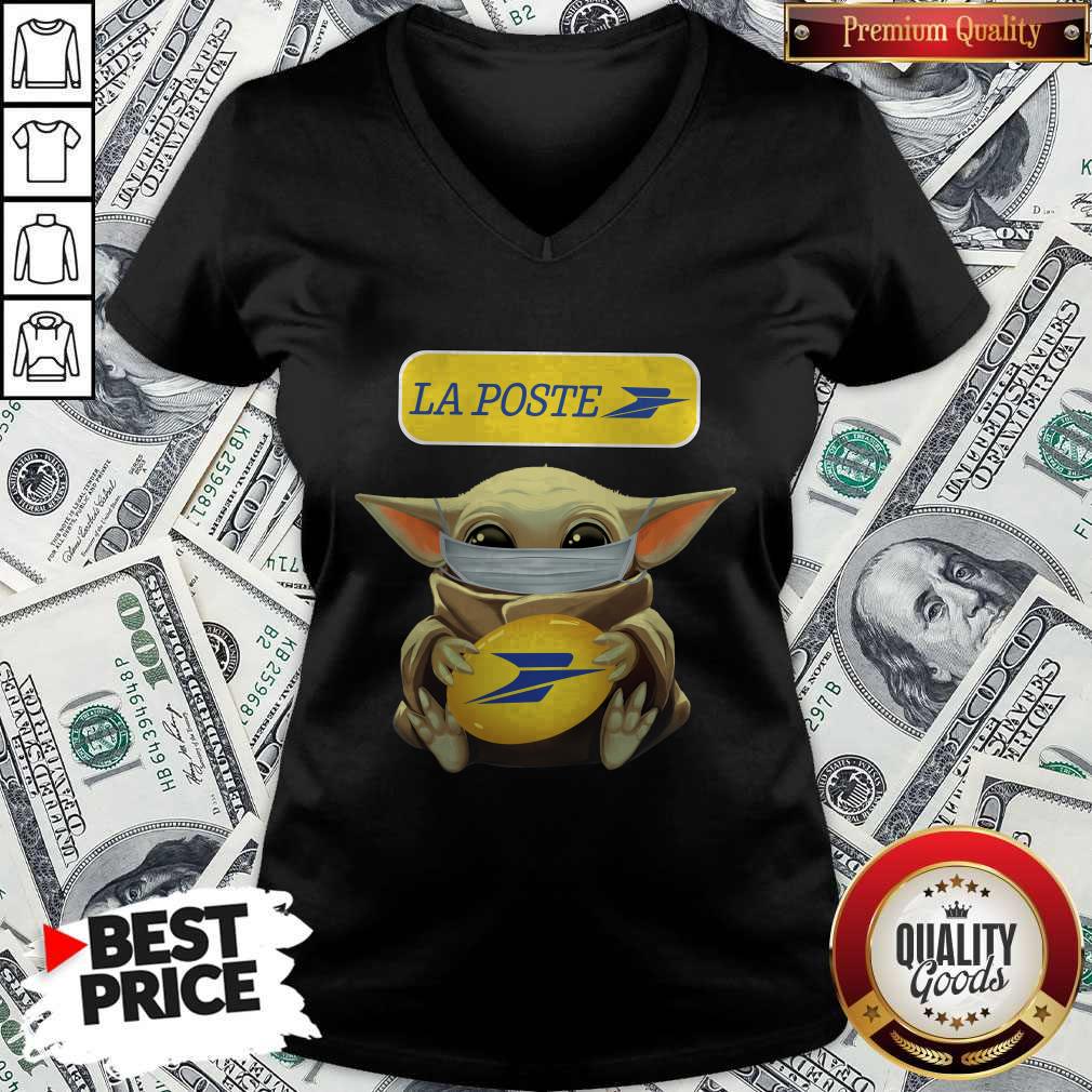 Nice Baby Yoda Face Mask Hug La Poste Shirt