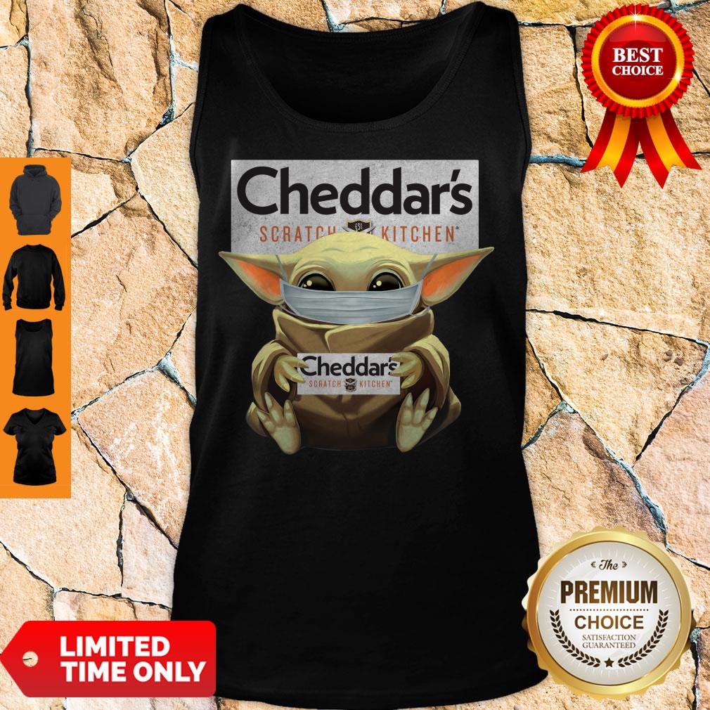 Nice Baby Yoda Mask Hug Cheddars Scratch Kitchen shirt