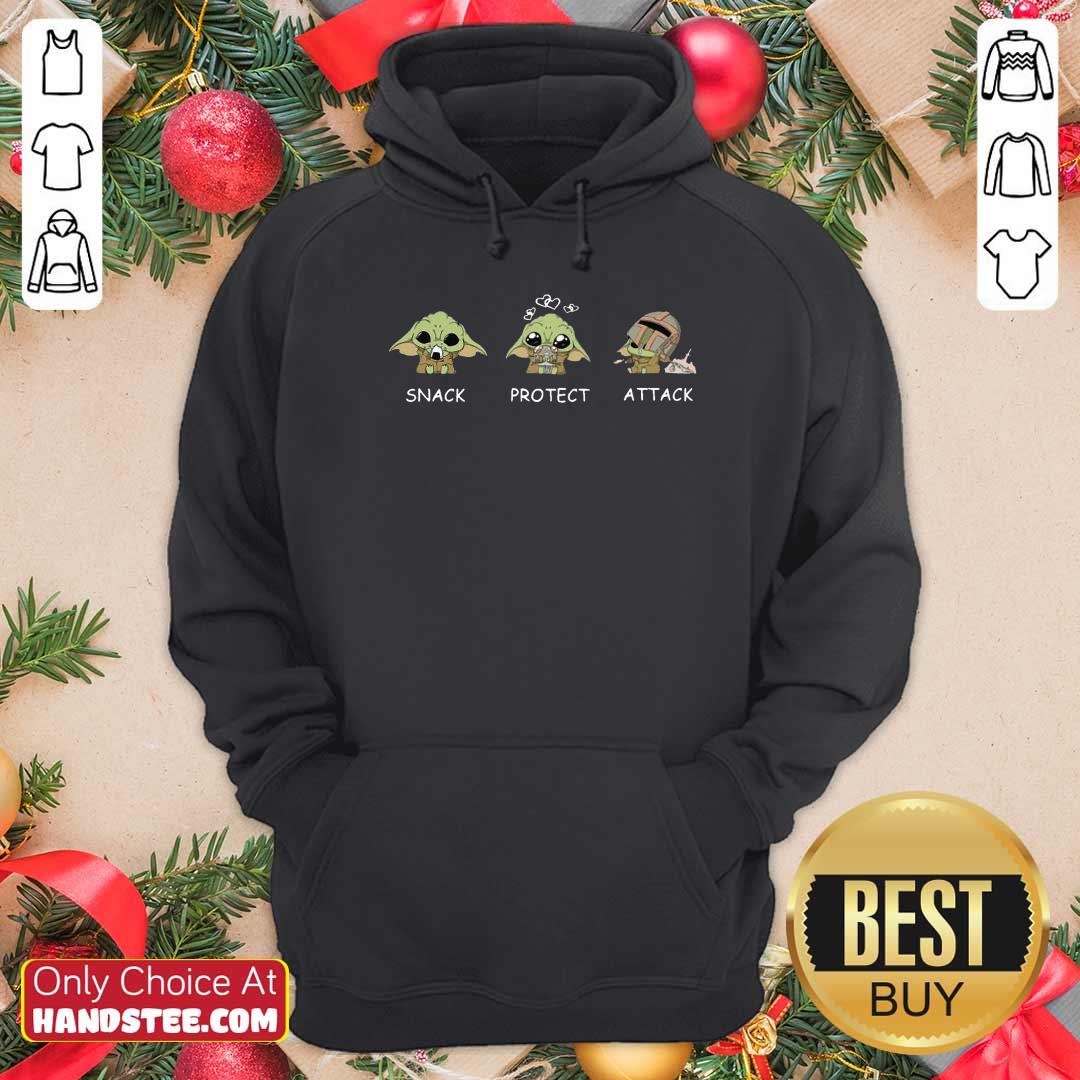 Nice Baby Yoda Snack Protect Attack Shirt