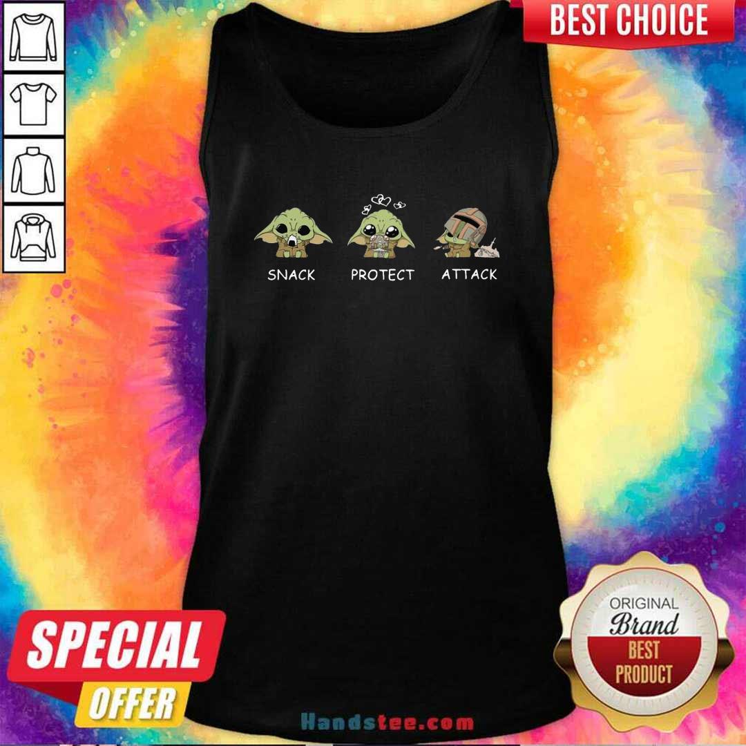 Nice Baby Yoda Snack Protect Attack Shirt