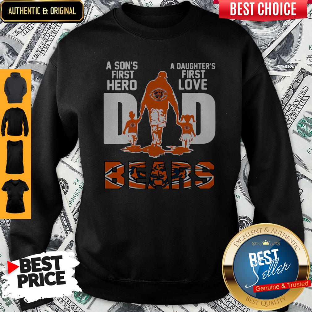 Nice Bears Dad A Son's First Hero A Daughter's First Love Shirt