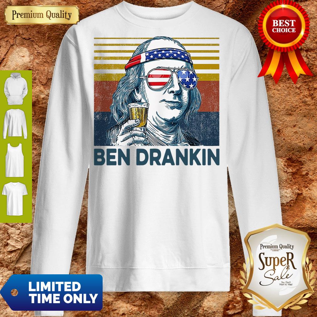 Nice Ben Drankin beer vintage shirt
