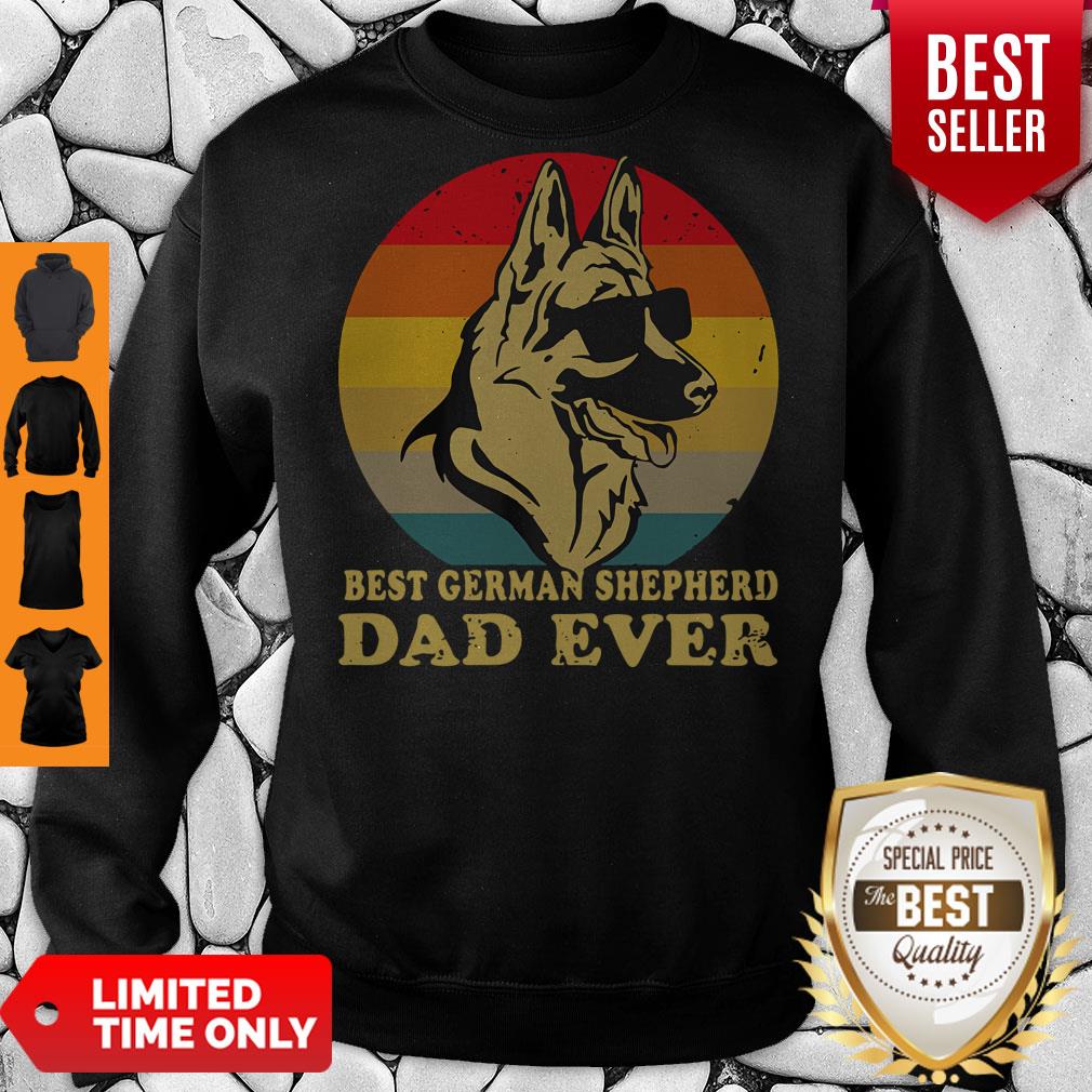 Nice Best German Shepherd Dad Ever Vintage Shirt