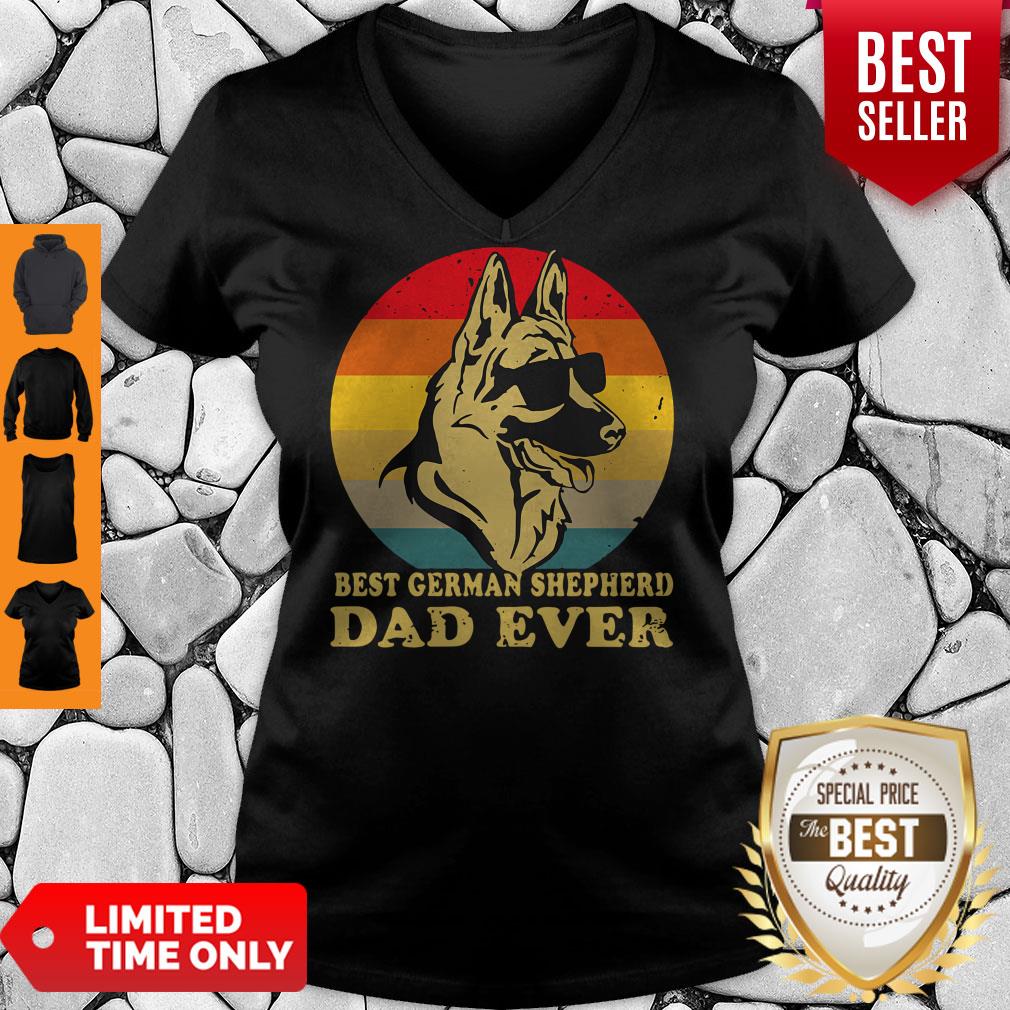 Nice Best German Shepherd Dad Ever Vintage Shirt