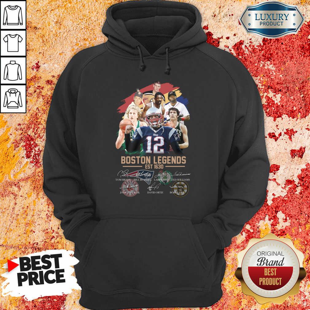 Nice Boston Legends Est 1630 Signatures Shirt