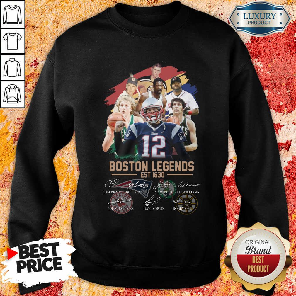 Nice Boston Legends Est 1630 Signatures Shirt
