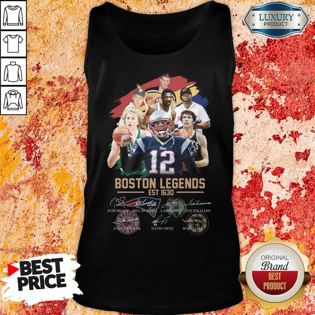 Nice Boston Legends Est 1630 Signatures Shirt