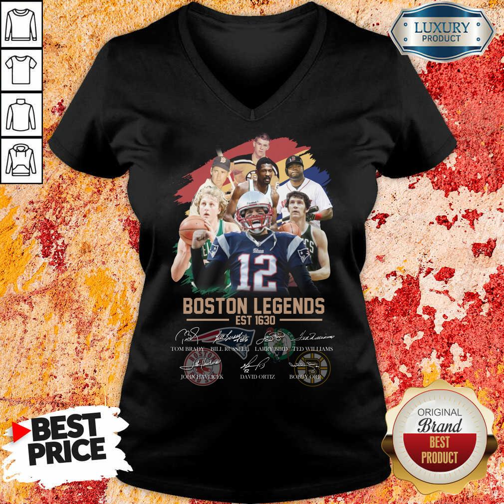 Nice Boston Legends Est 1630 Signatures Shirt