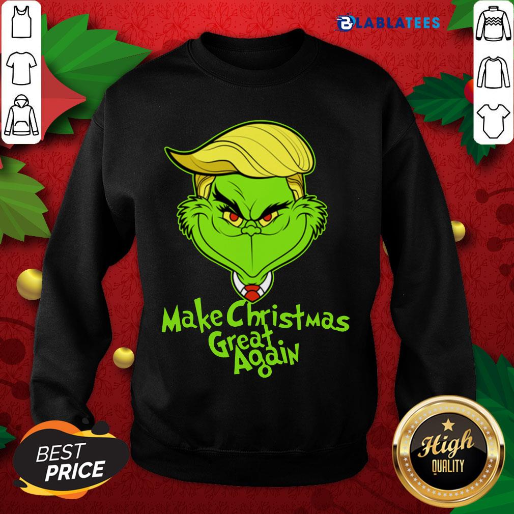 Nice Grinch Trump Make Christmas Great Again Shirt