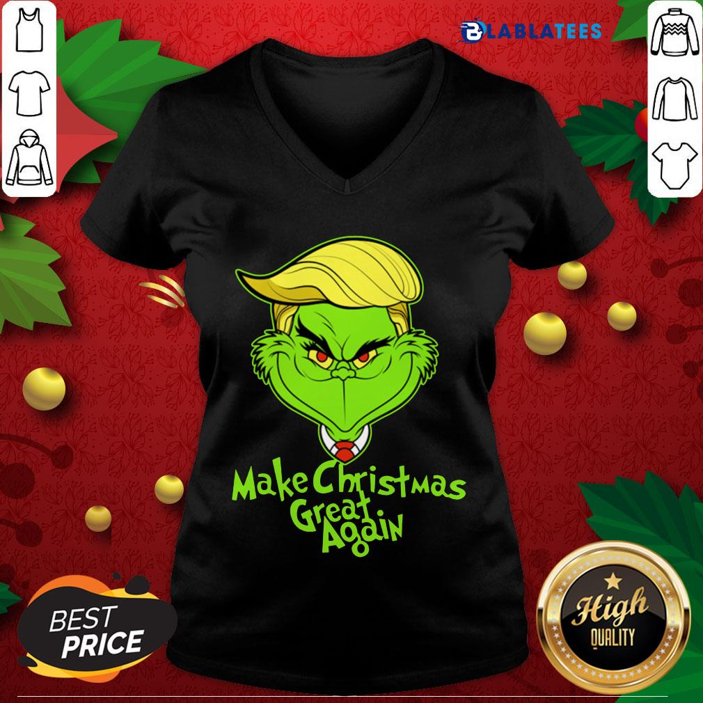 Nice Grinch Trump Make Christmas Great Again Shirt