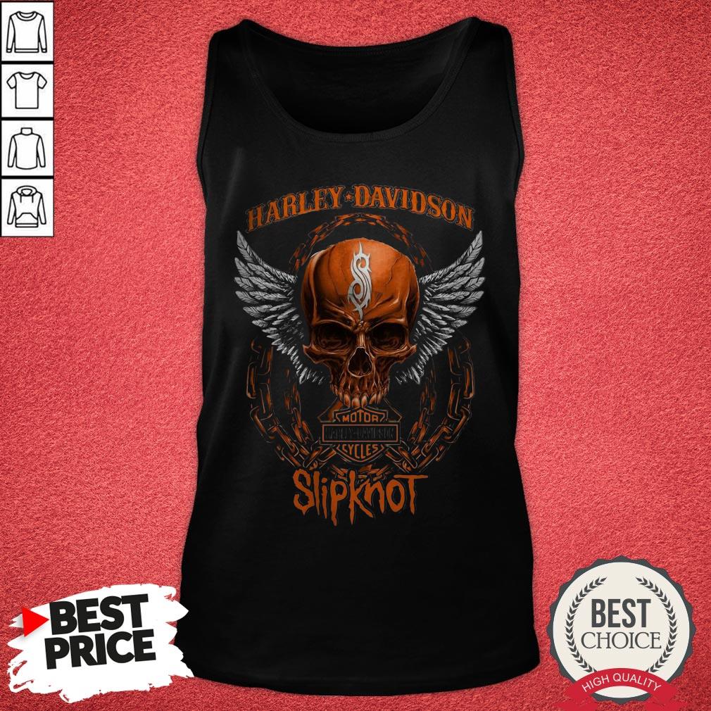 Nice Harley Davidson Motorcycles Slipknot T-Shirt