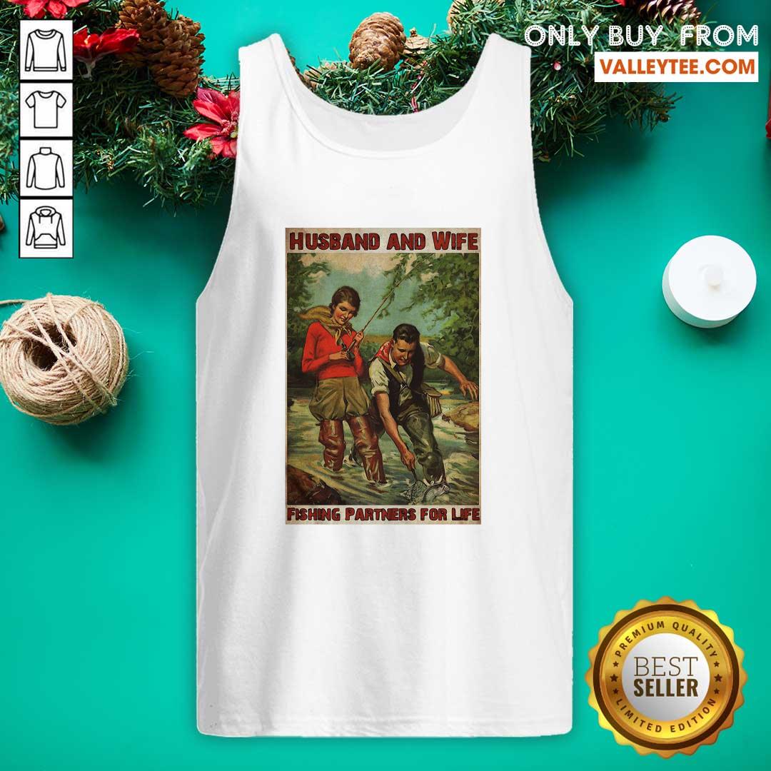 Nice Husband And Wife Fishing Partners For Life Shirt