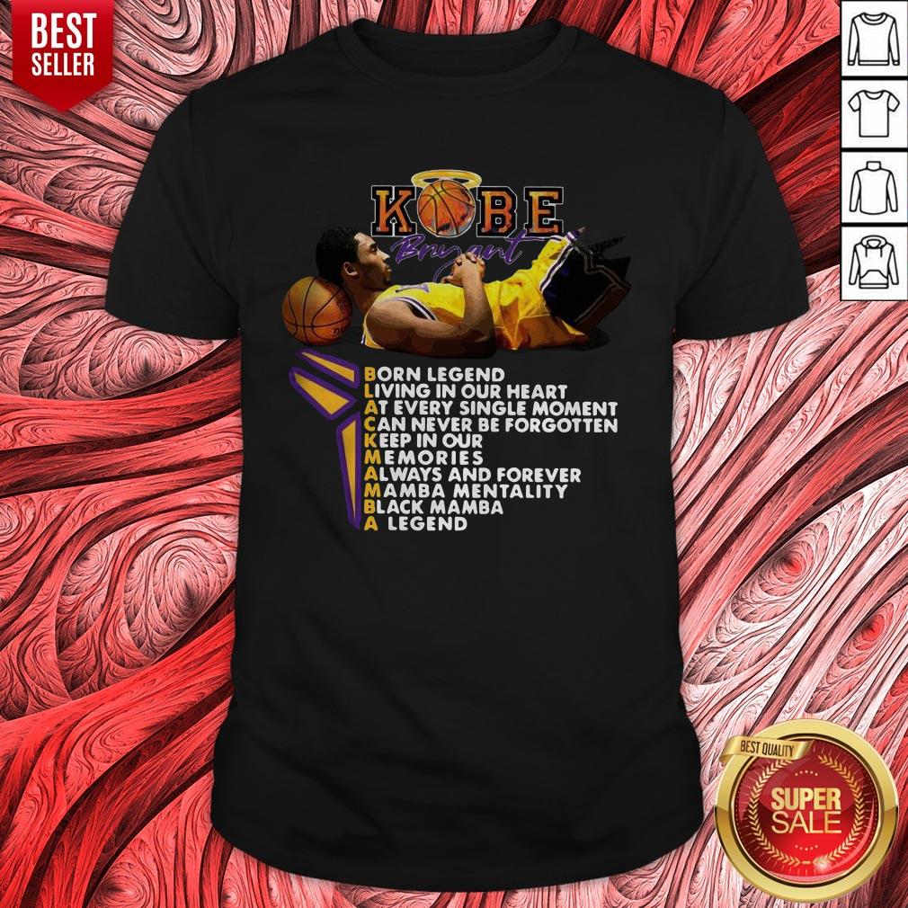 Nice Kobe Bryant Born Legend Living In Our Heart Shirt