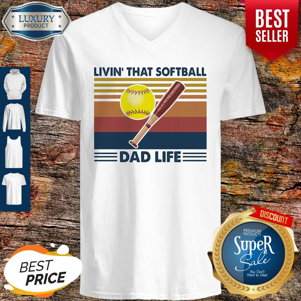 Nice Livin that softball dad life vintage shirt