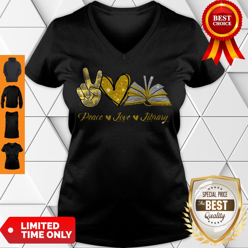 Nice Peace love Library shirt