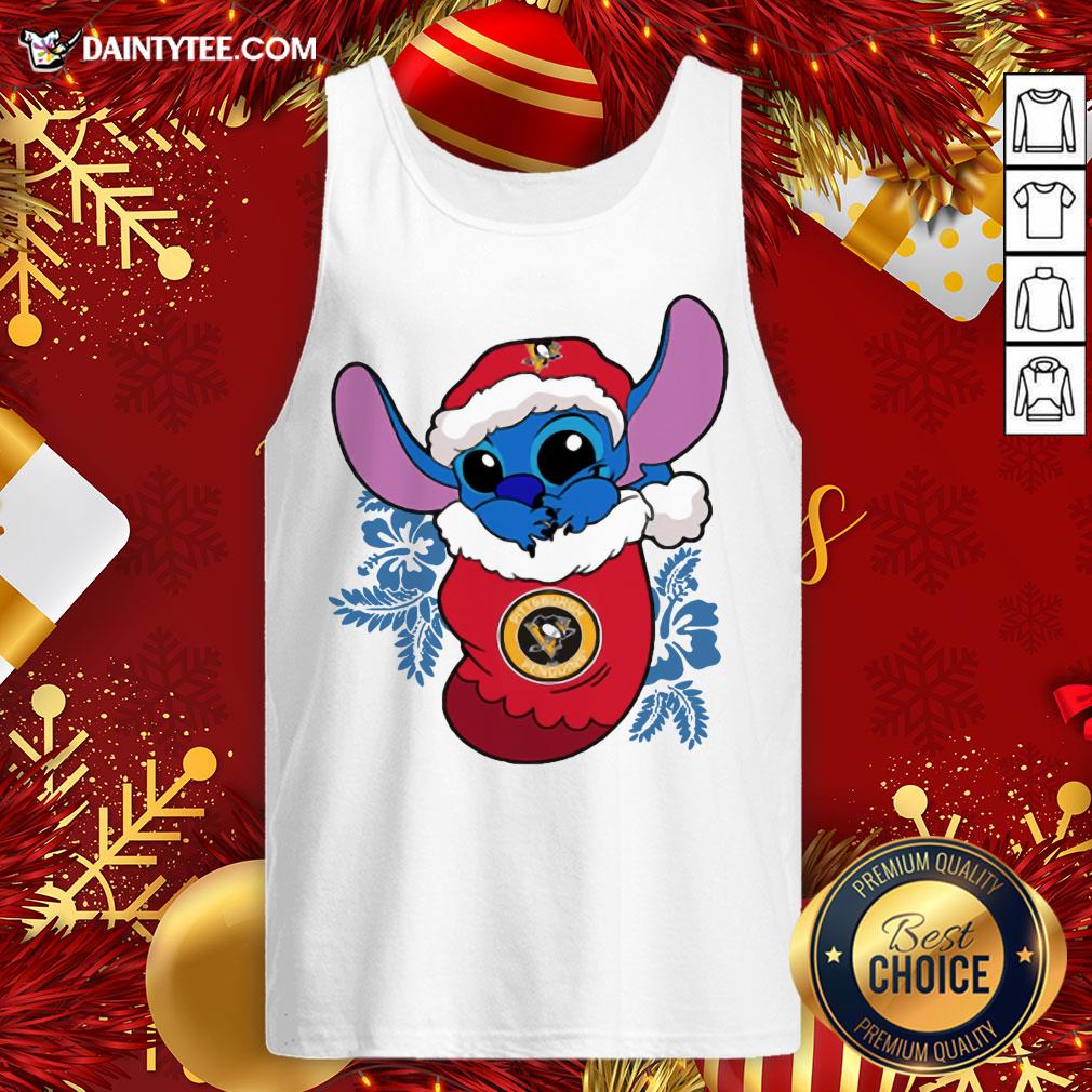 Nice Pittsburgh Penguins Christmas Stitch In The Sock Funny Disney NHL Shirt