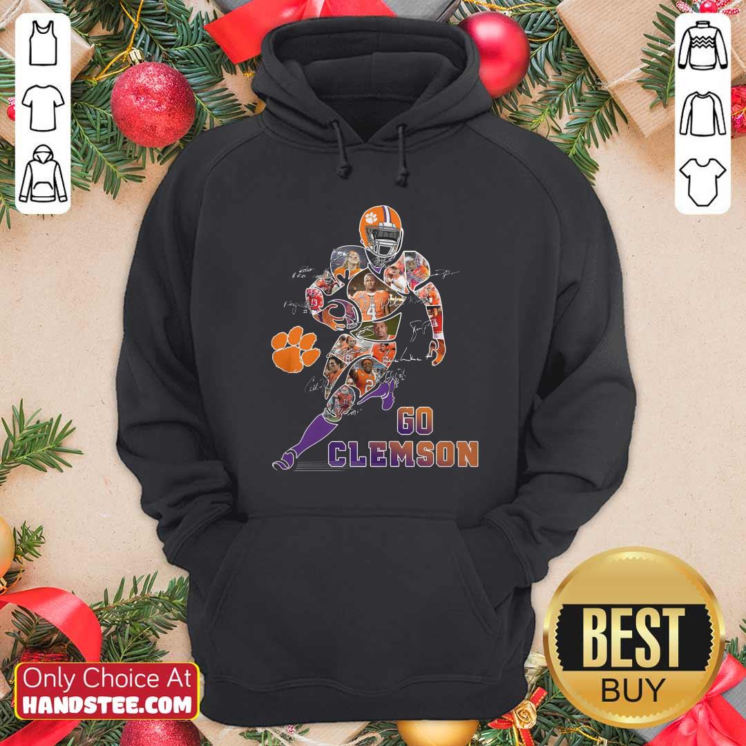 Nice Players Go Clemson Tigers Football Signatures Shirt