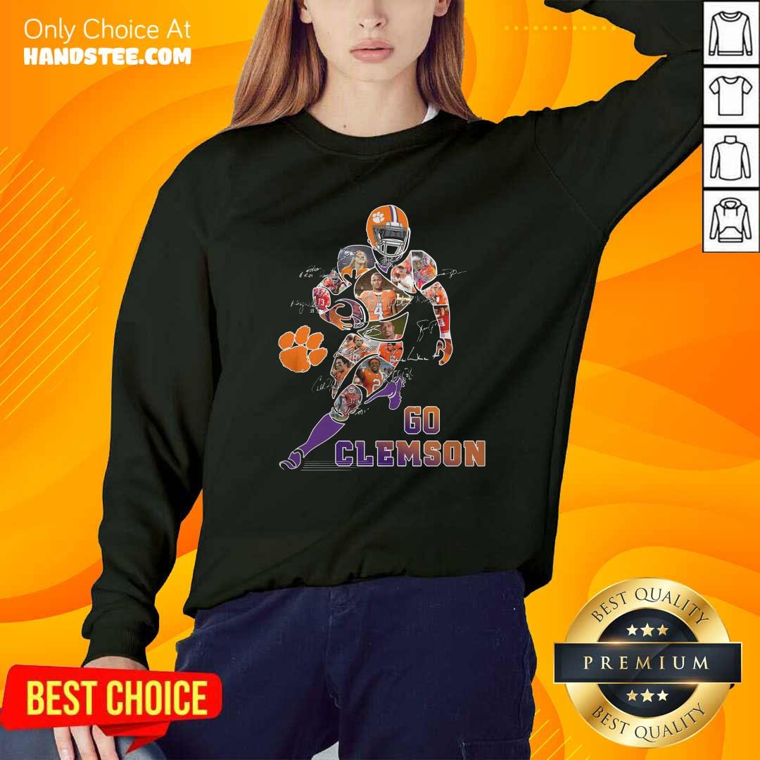 Nice Players Go Clemson Tigers Football Signatures Shirt