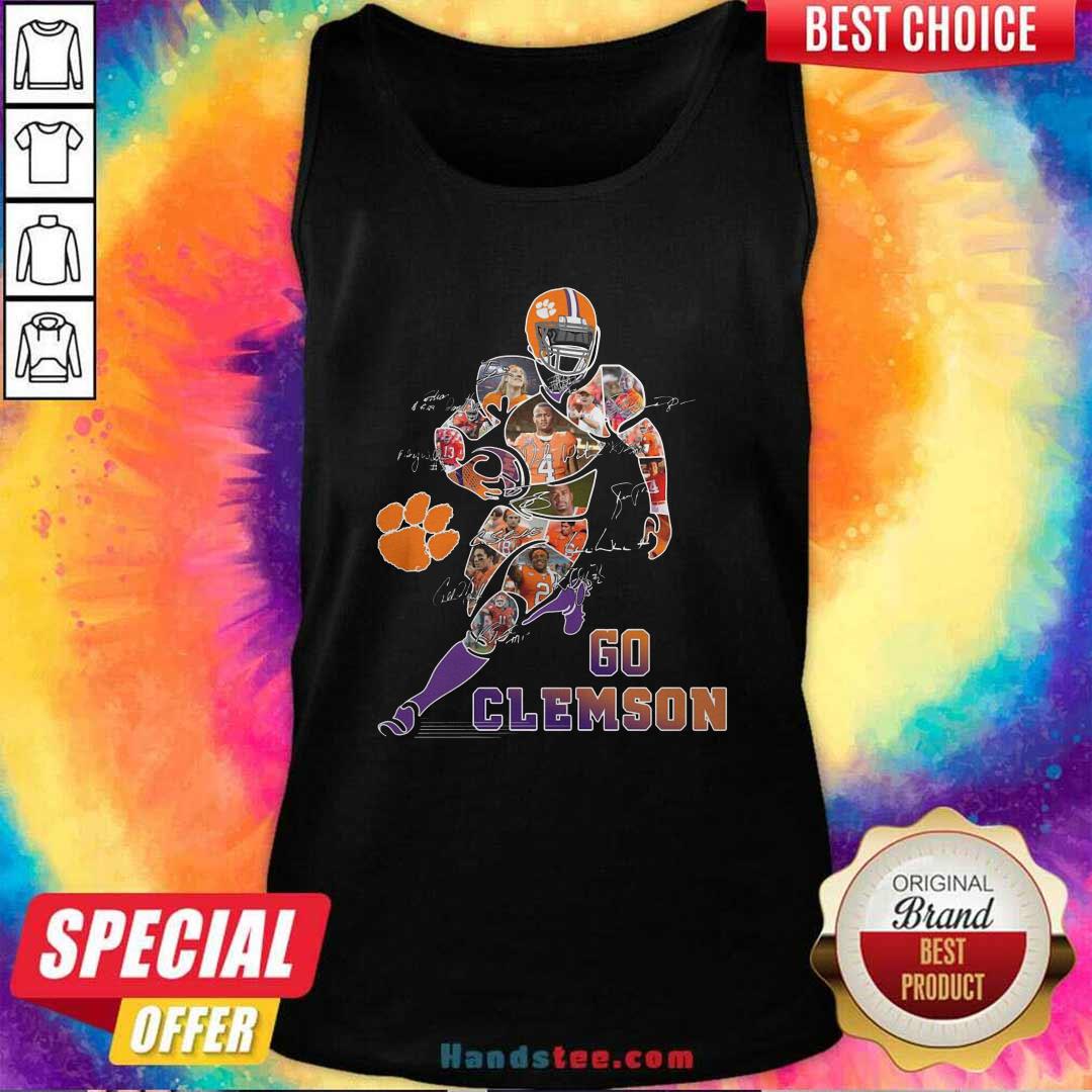 Nice Players Go Clemson Tigers Football Signatures Shirt