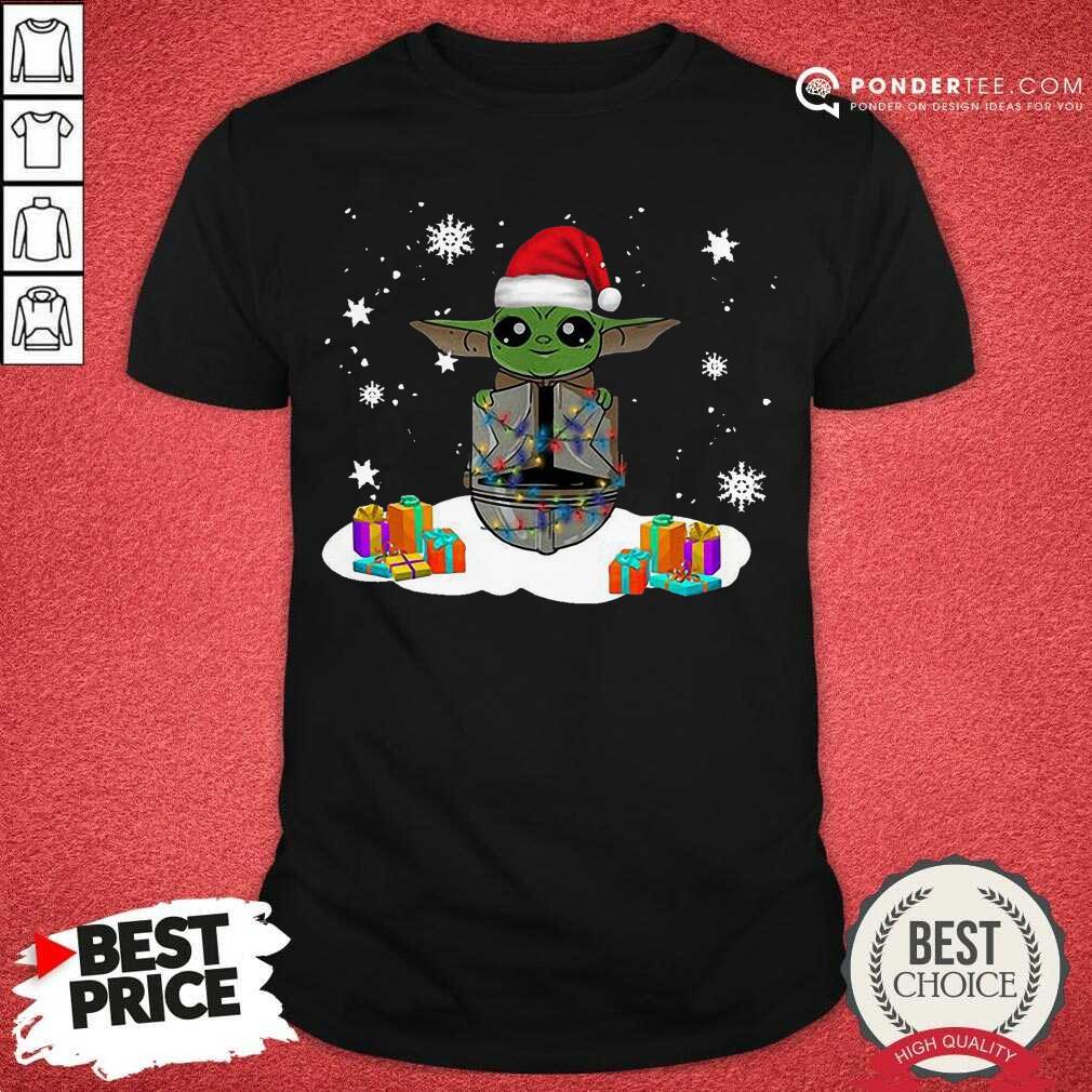 Nice Santa Baby Yoda Merry Christmas Gift Shirt