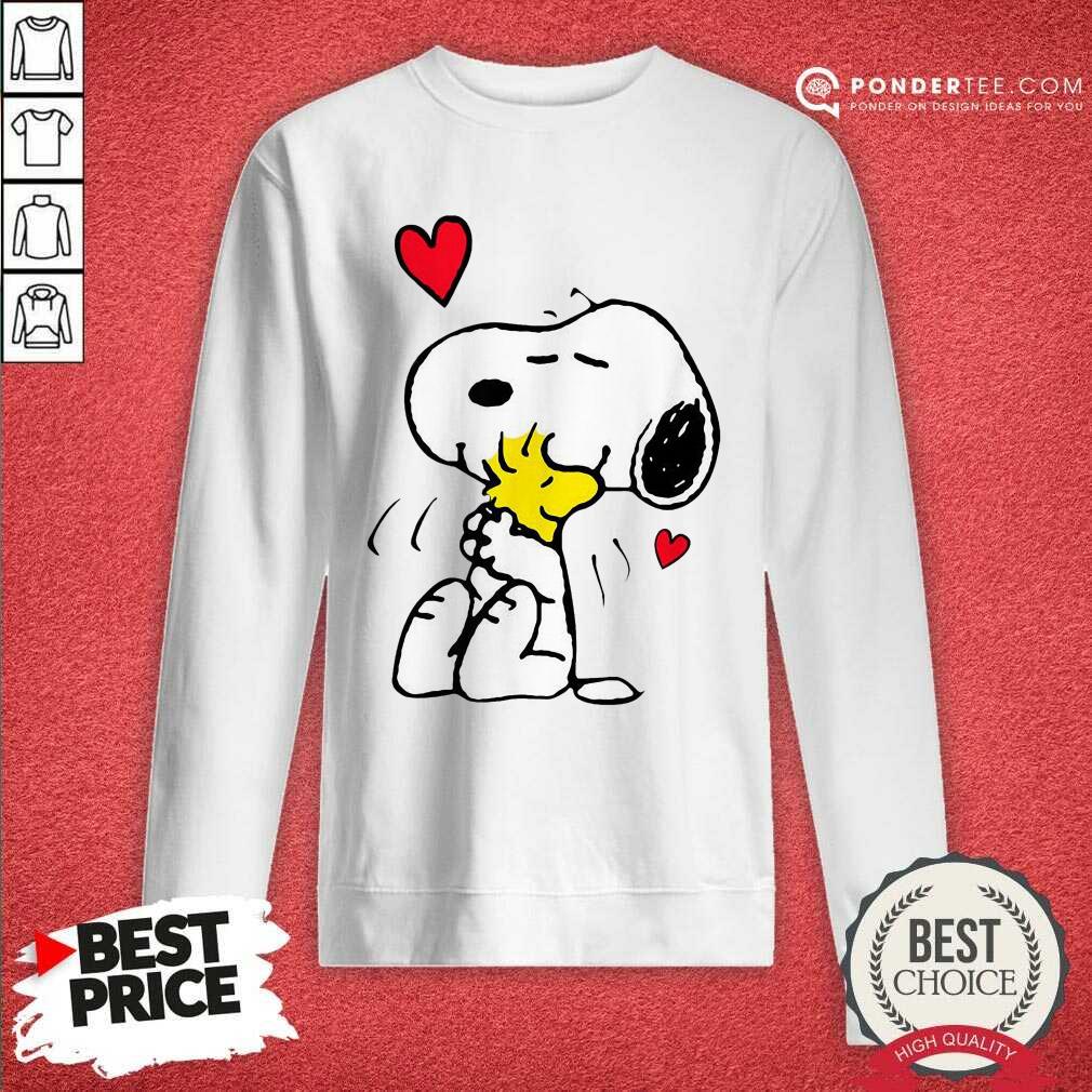 Nice Snoopy Hug Woodstock Valentines Day Shirt
