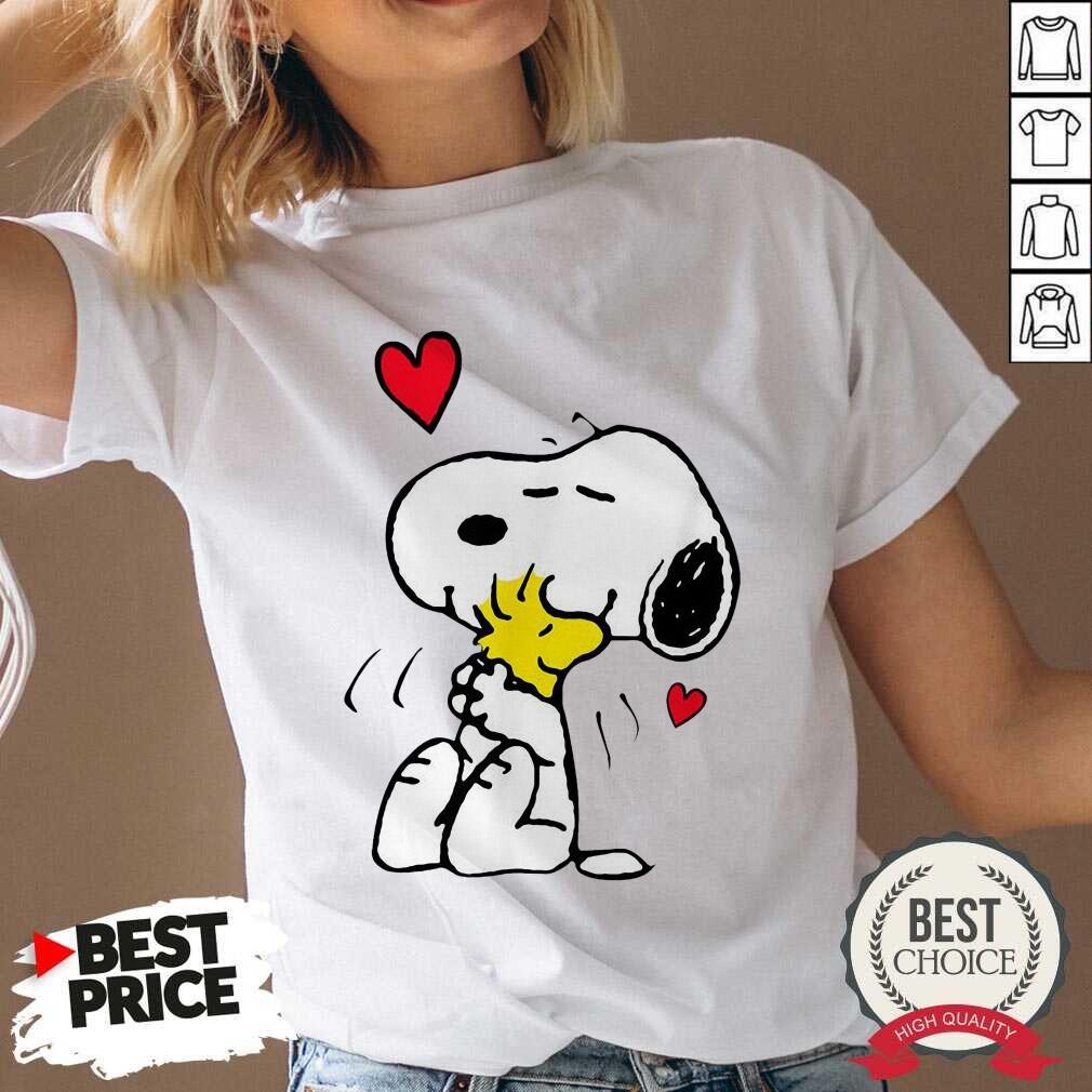 Nice Snoopy Hug Woodstock Valentines Day Shirt