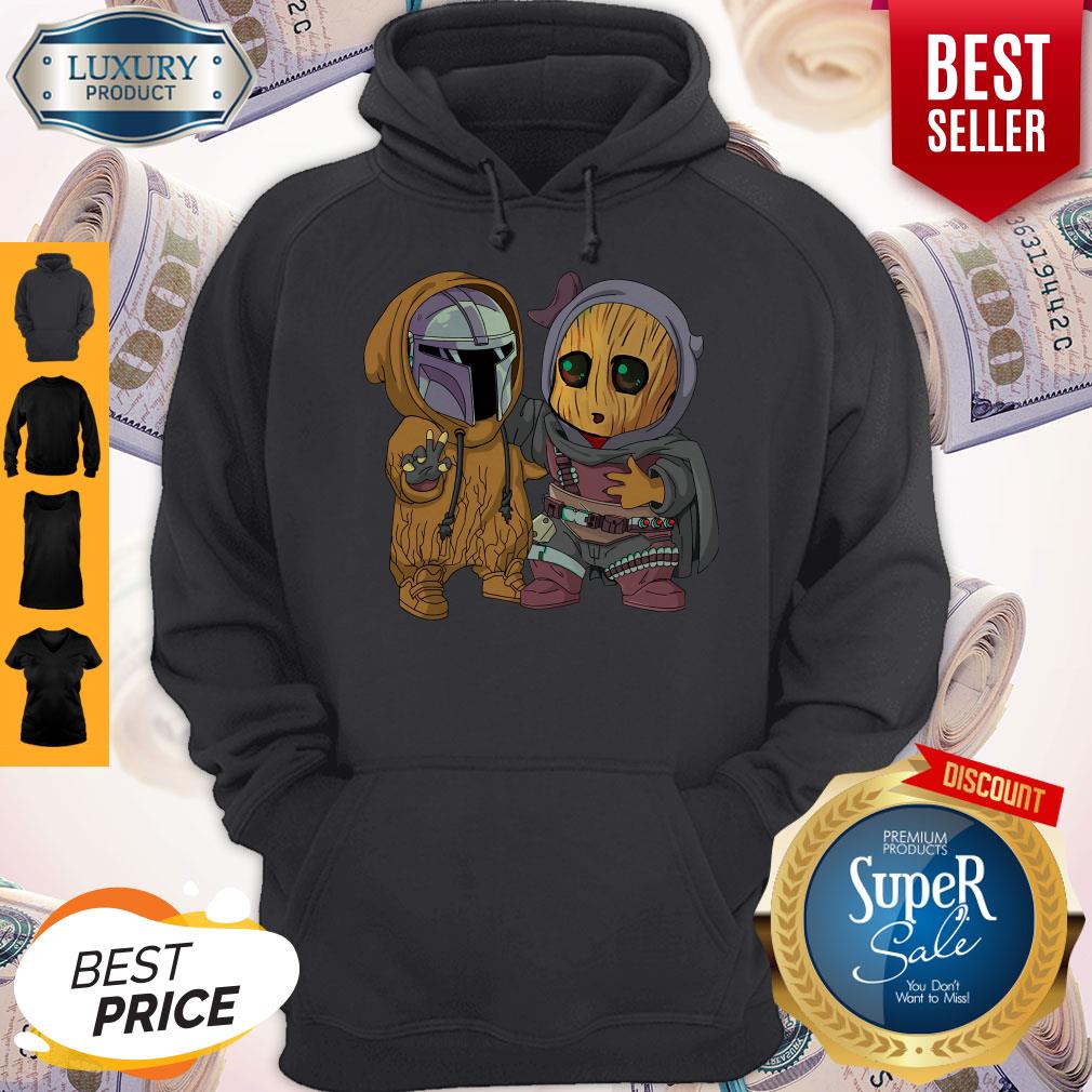 Nice Star wars darth vader and baby groot cartoon shirt