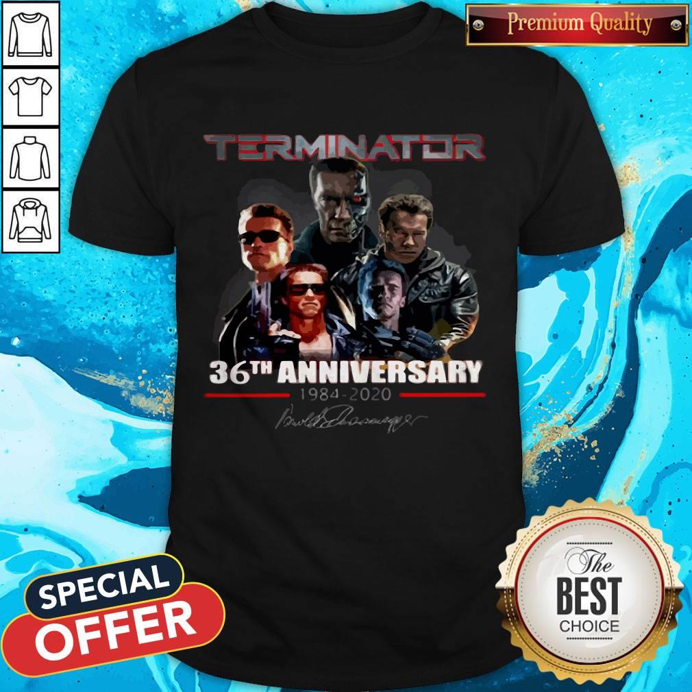 Nice Terminator 36th Anniversary 1984 2020 Signature Shirt