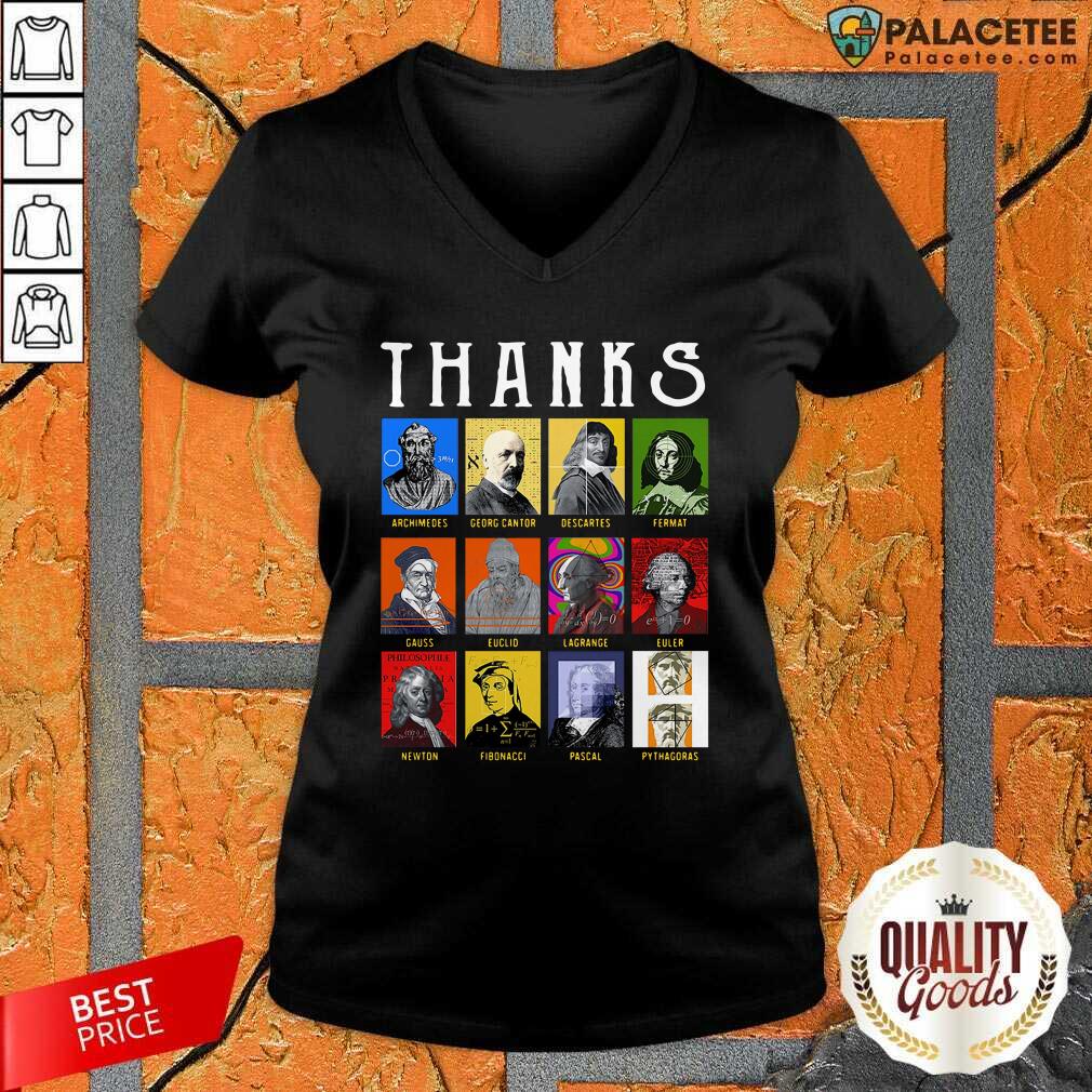 Nice Thank Archimedes Fermat Lagrange Newton Pythagoras Shirt