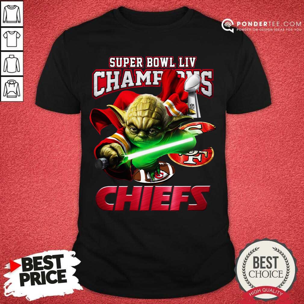 Nice Yoda Super Bowl LIV Champions Kansas City Chiefs Shirt