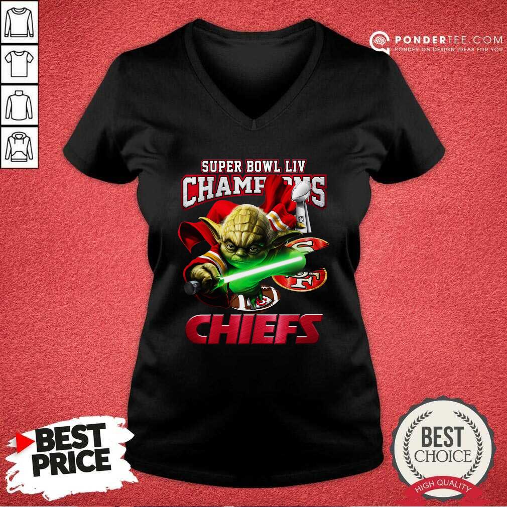 Nice Yoda Super Bowl LIV Champions Kansas City Chiefs Shirt