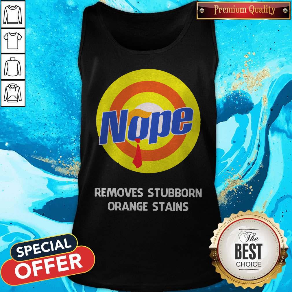 Nope Removes Stubborn Orange Stains Shirt