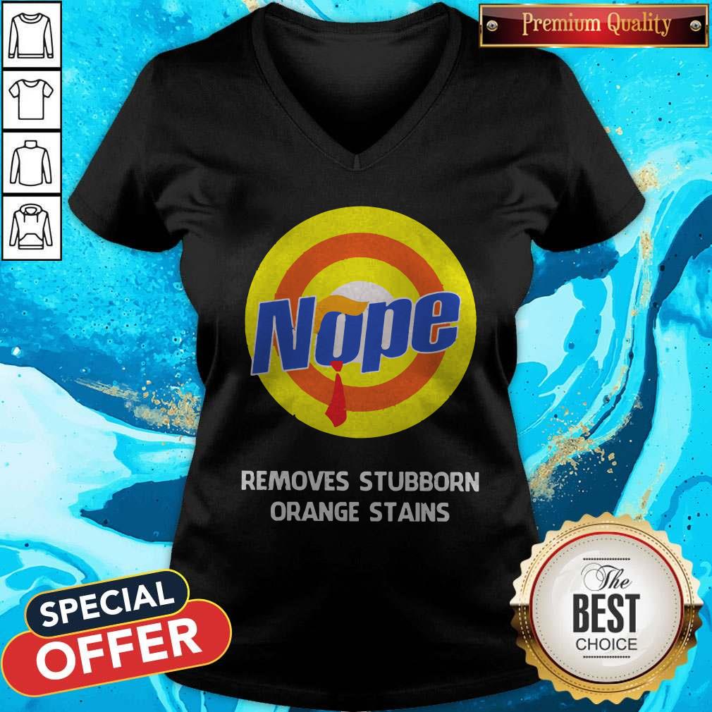 Nope Removes Stubborn Orange Stains Shirt