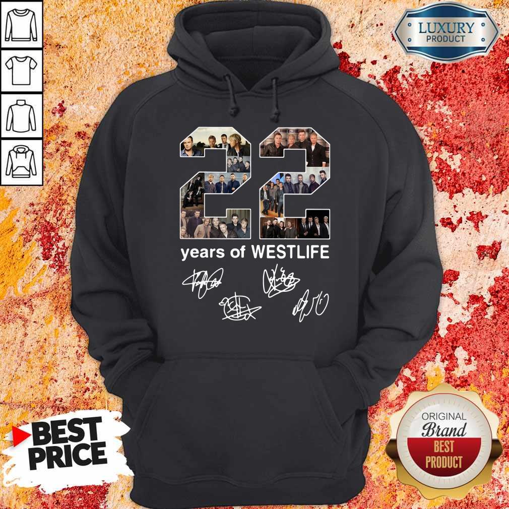 Official 22 Years Of Westlife Signatures Shirt