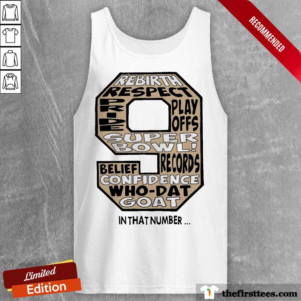 Official 9 New Orleans Saints In That Number Shirt