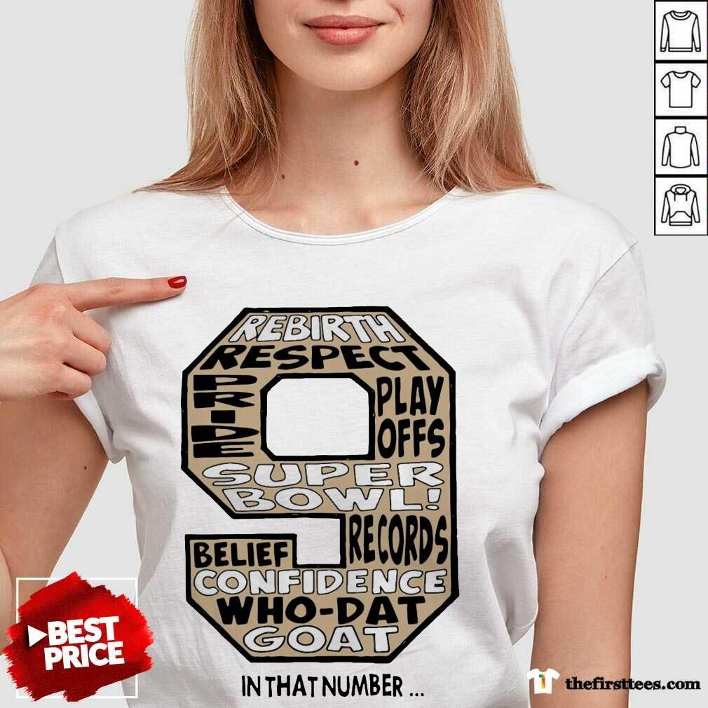 Official 9 New Orleans Saints In That Number Shirt