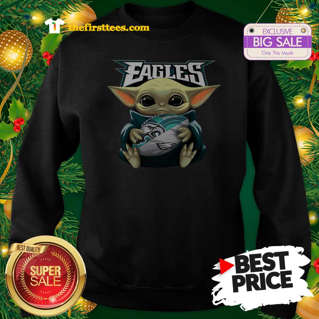 Official Baby Yoda Hug Philadelphia Eagles Star Wars Mandalorian Shirt