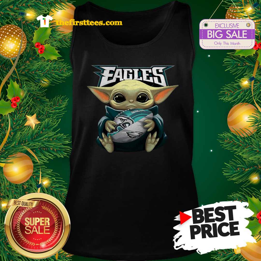 Official Baby Yoda Hug Philadelphia Eagles Star Wars Mandalorian Shirt