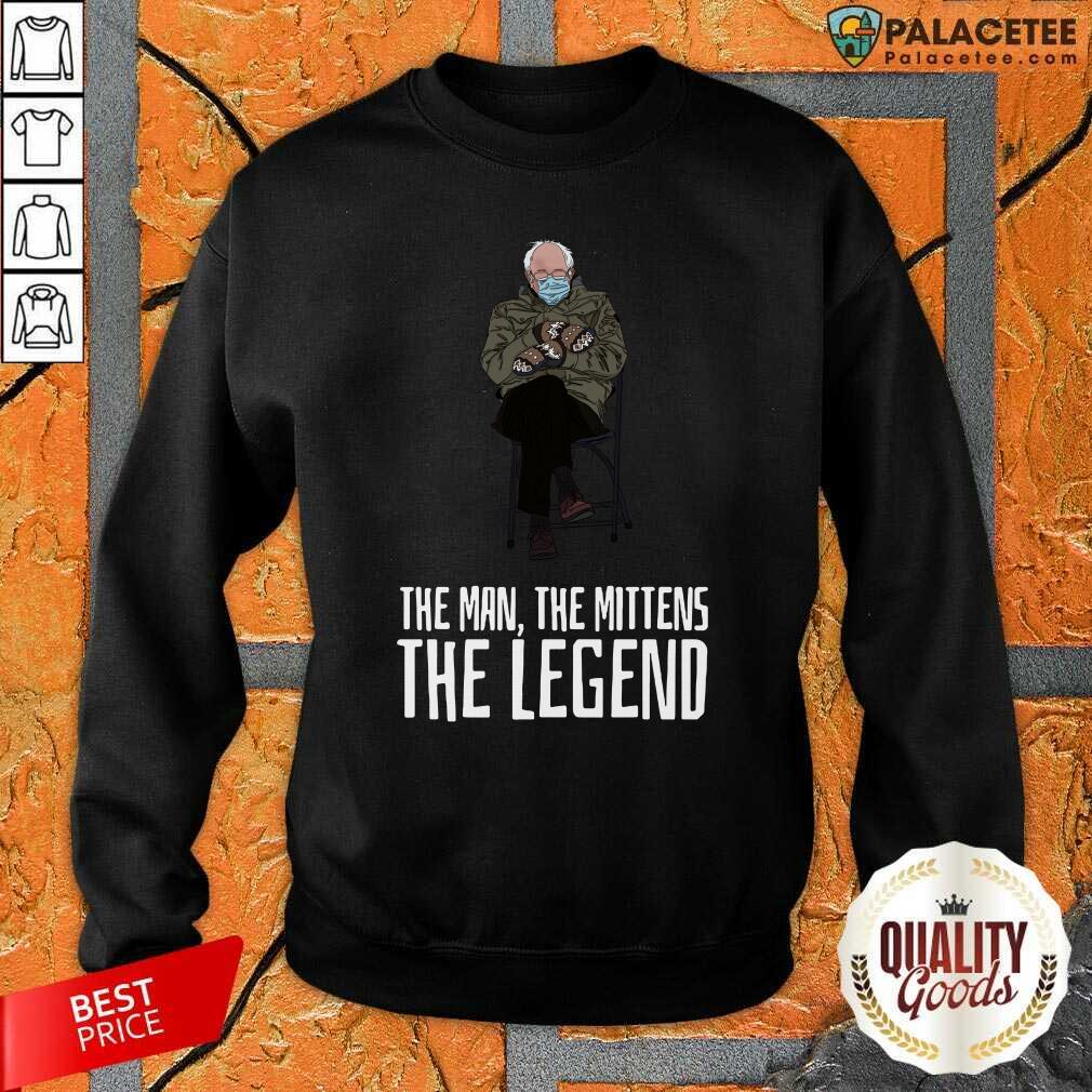 Official Bernie Sanders The Man The Mittens The Legend Shirt