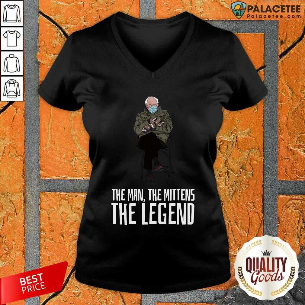 Official Bernie Sanders The Man The Mittens The Legend Shirt