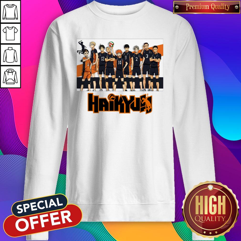 Official Bioworld Haikyuu Volleyball Team Fitted Shirt
