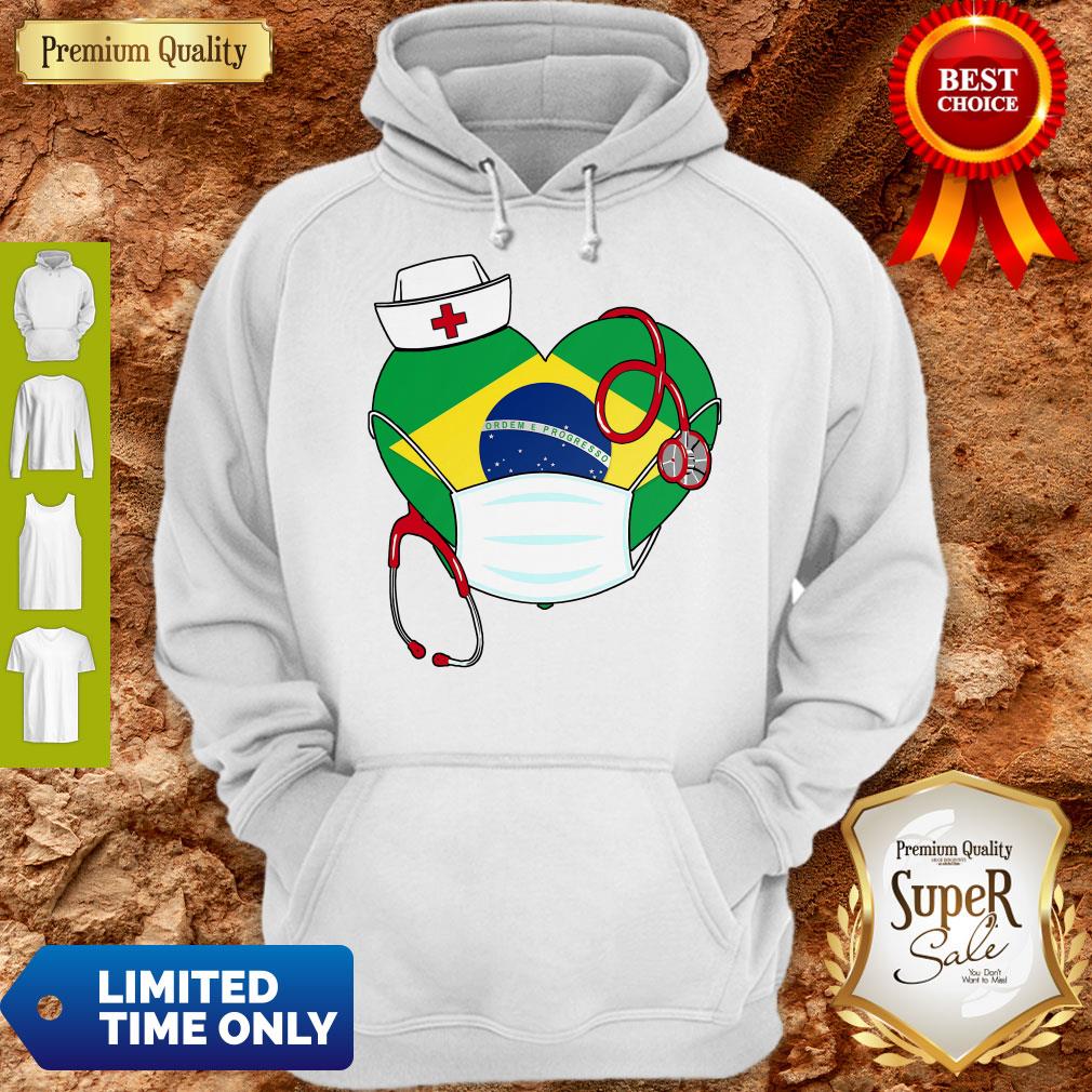 Official Brazil Nurse Heart Coronavirus Shirt