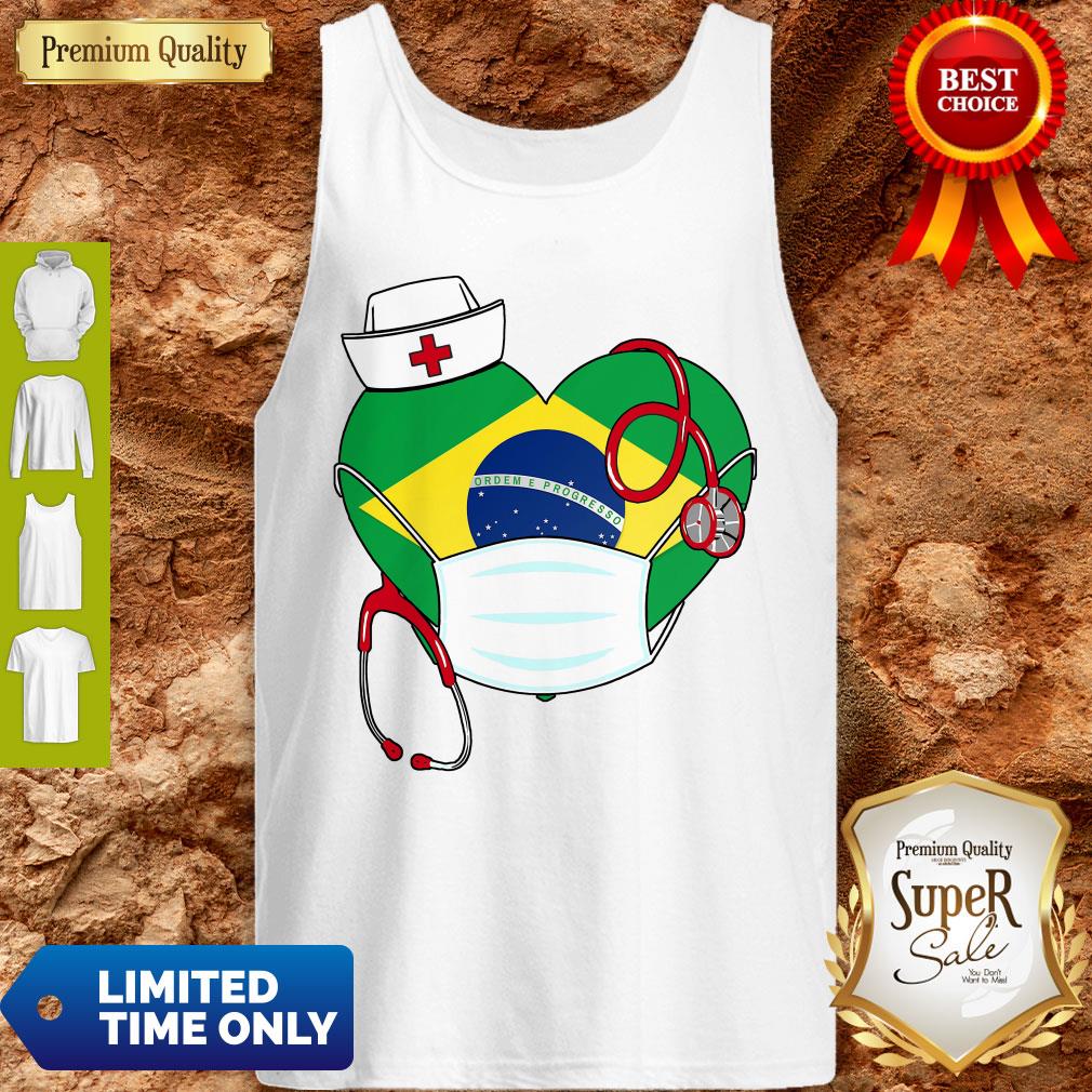 Official Brazil Nurse Heart Coronavirus Shirt