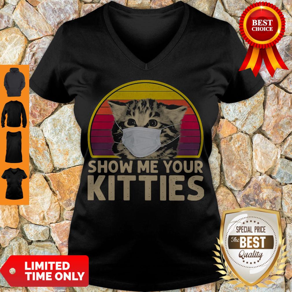 Official Cat Wear Mask Show Me Your Kitties Vintage Covid-19 shirt