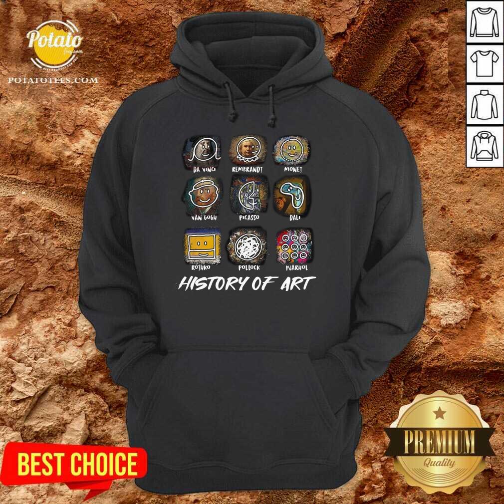 Official Da Vinci Rembrandt Monej Van Gogh Picasso Dali History Of Art Shirt