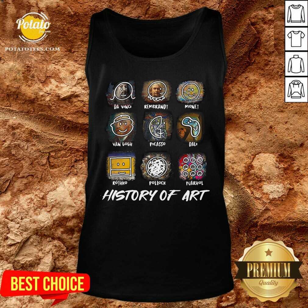 Official Da Vinci Rembrandt Monej Van Gogh Picasso Dali History Of Art Shirt