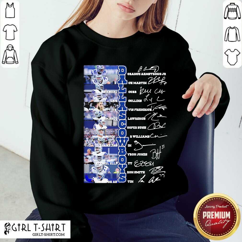 Official Dallas Cowboys Players Signatures Shirt