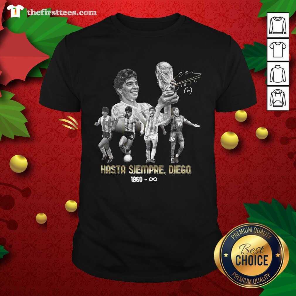 Official Diego Maradona Hasta Siempre Diego 1960 Signature Shirt