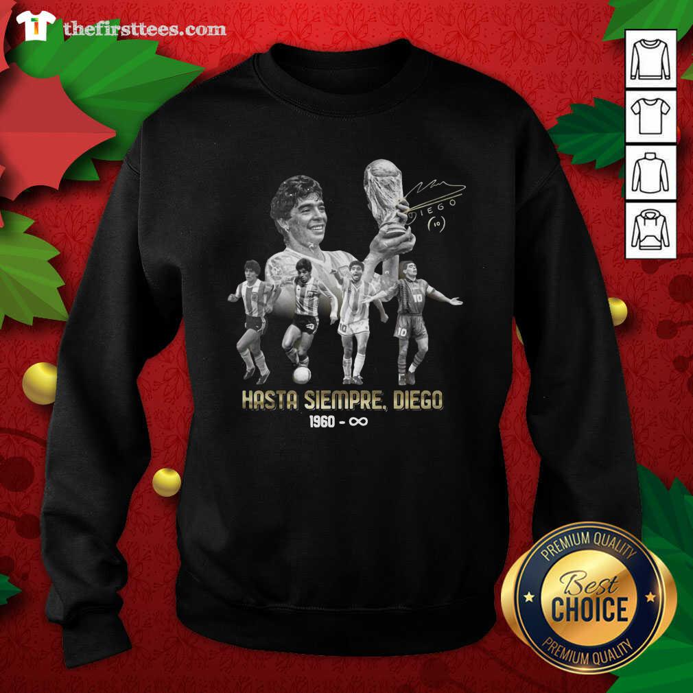 Official Diego Maradona Hasta Siempre Diego 1960 Signature Shirt