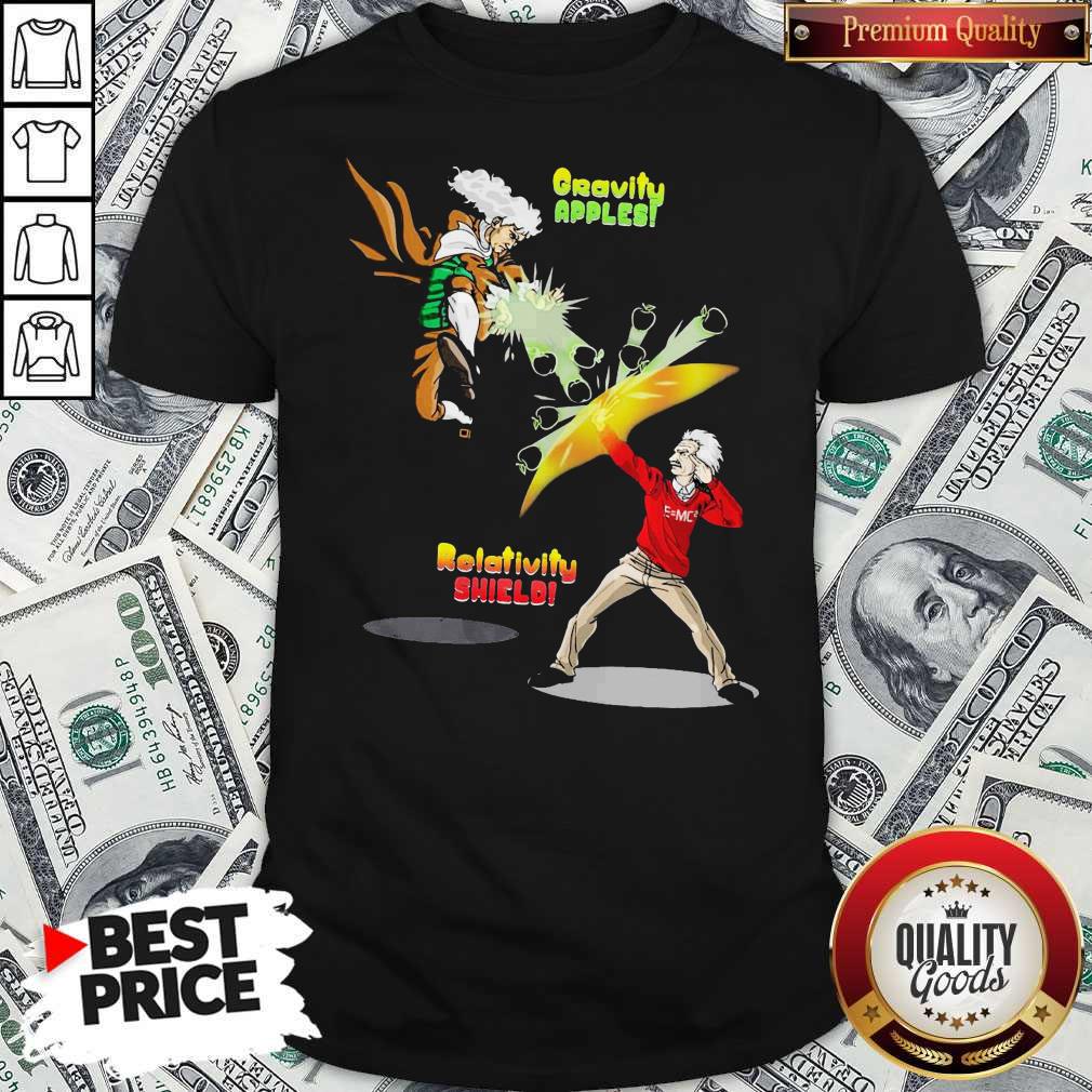 Official Gravity Apples Relativity Shield Shirt